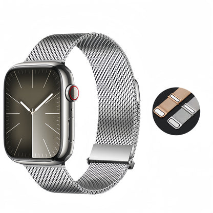 2024 Upgraded Megnetic Milanese Apple Watch Band Stainless Steel