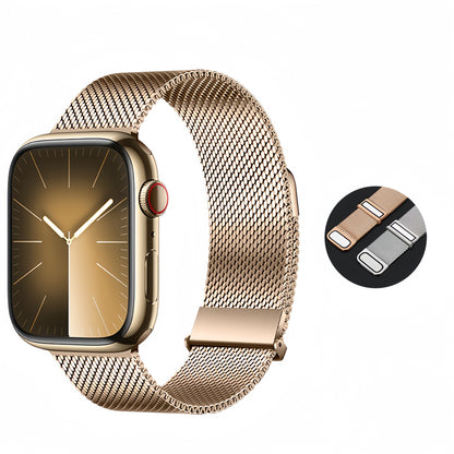 2024 Upgraded Megnetic Milanese Apple Watch Band Stainless Steel