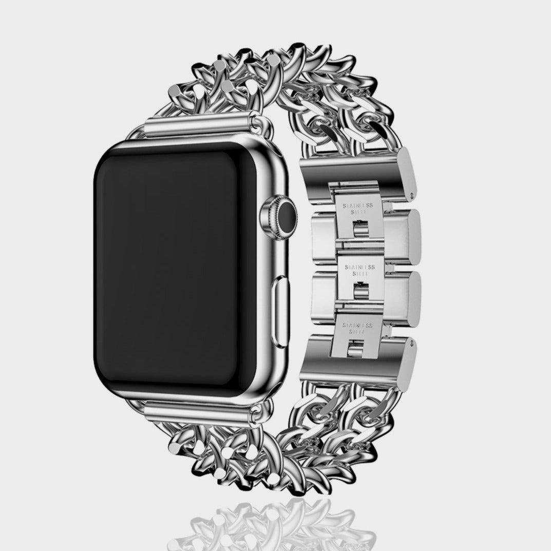 Queen Style Duo Hinge Stainless Steel Watchband