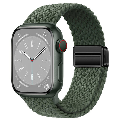 Nylon Magnetic Braided Apple Watchband Various Colors Stretch