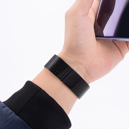 2024 Handwoven Magnetic Curve Chain Metal Watch Band for Apple Watch