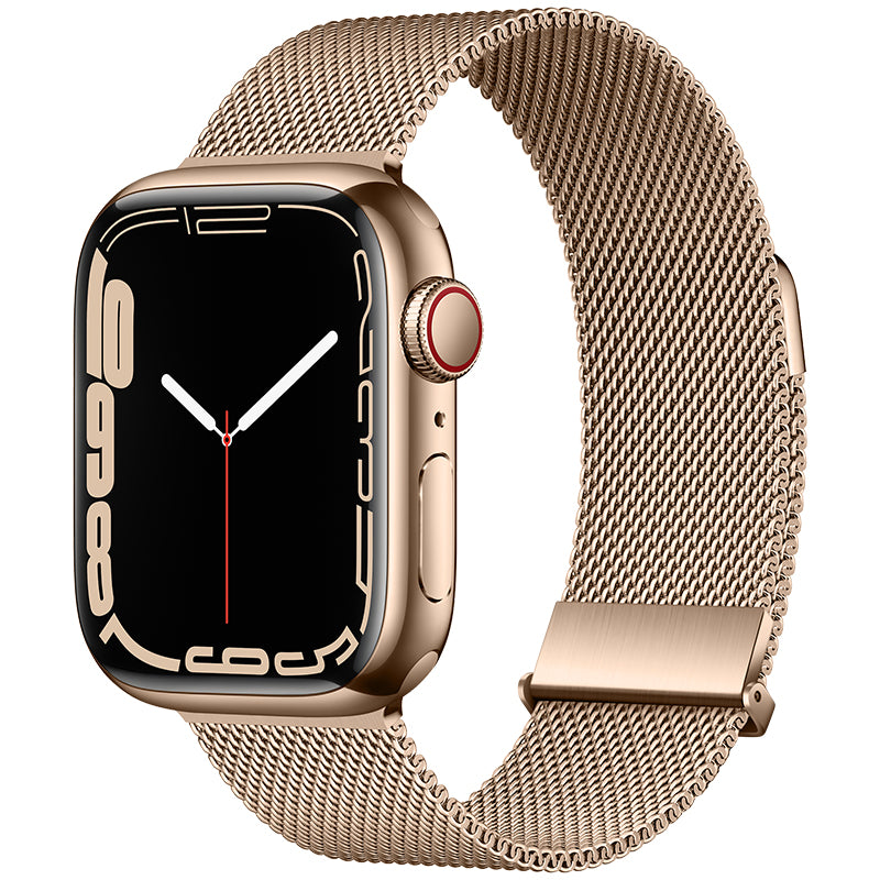 2024 Upgraded Megnetic Milanese Apple Watch Band Stainless Steel