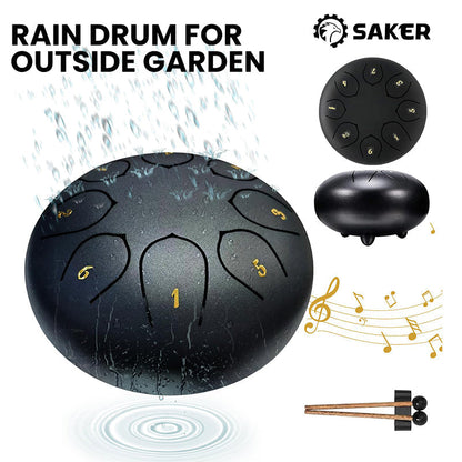 Rain Drum for Outside Garden with The Fingerstalls