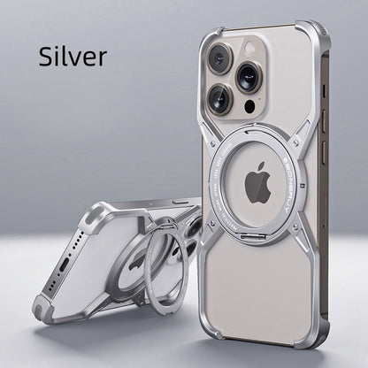 New Launch! (Magsafe and Holder included) Detachable X-Man Frameless Phone Case Aluminum Alloy