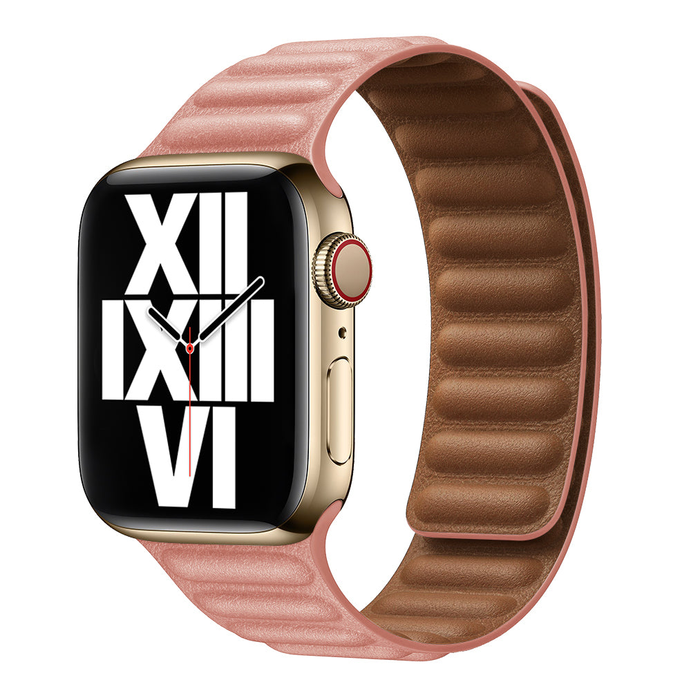 2024 Upgraded Magnetic Leather Apple Watch Band