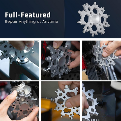 23-in-1 Multifunction EDC Fidget Spinner Snowflake Multitool Buy 2 get 3 NOW