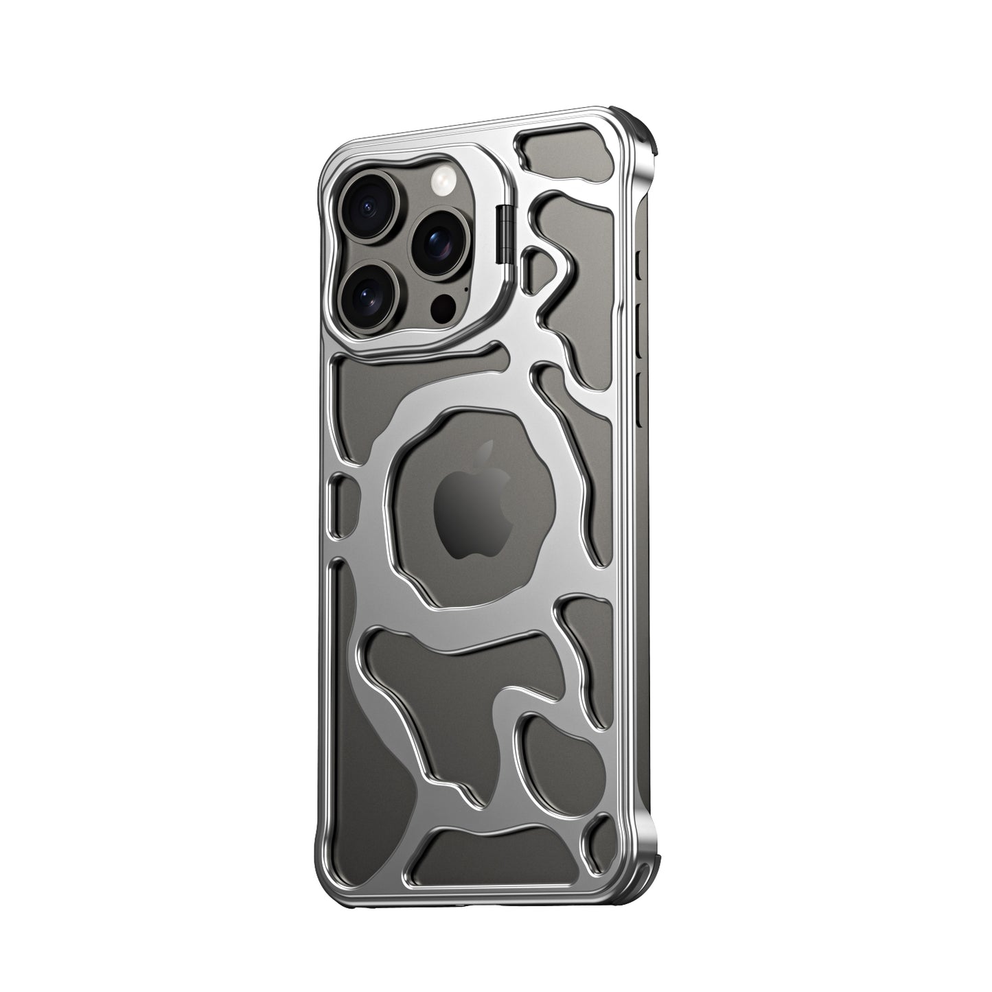 Aero-Aluminum Heat Dissipation Hidden Metal Bracket, Magnetic Ultra-thin iPhone case