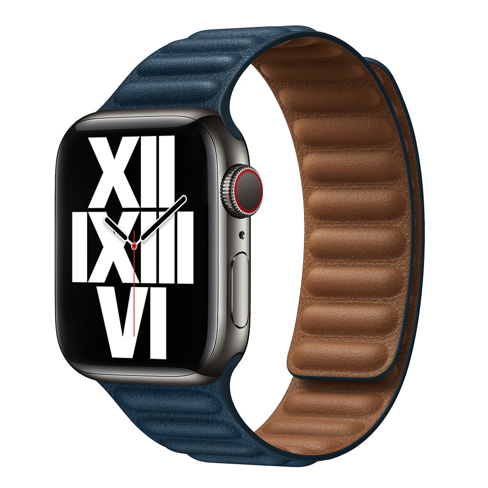 2024 Upgraded Magnetic Leather Apple Watch Band