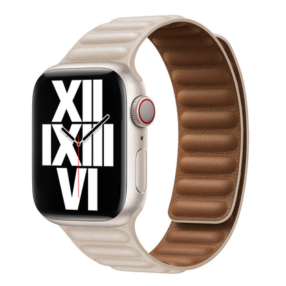 2024 Upgraded Magnetic Leather Apple Watch Band