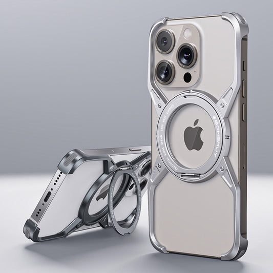 New Launch! (Magsafe and Holder included) Detachable X-Man Frameless Phone Case Aluminum Alloy