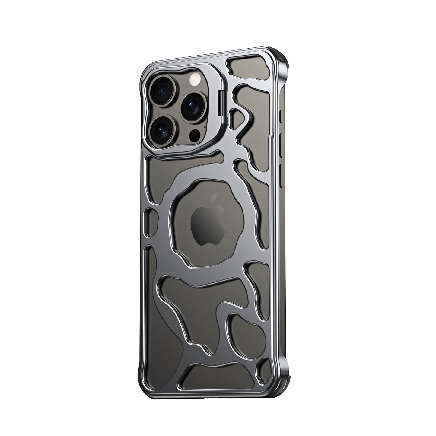 Aero-Aluminum Heat Dissipation Hidden Metal Bracket, Magnetic Ultra-thin iPhone case