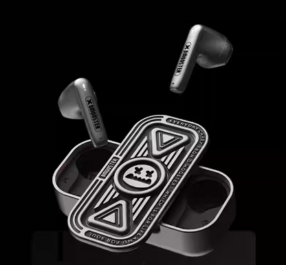 Elephant Nose Joint Big Monster 3-in-1 Metal Fidget Spinner-Slider-Earphone True Wireless Bluetooth extended battery life Headset