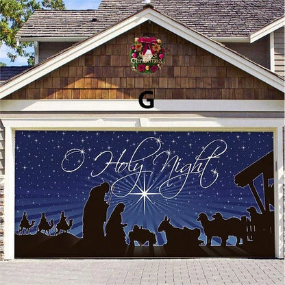 Halloween&Christmas 2024 Garage Door Decoration