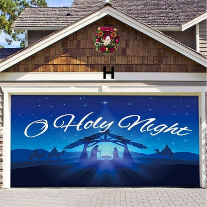 Halloween&Christmas 2024 Garage Door Decoration