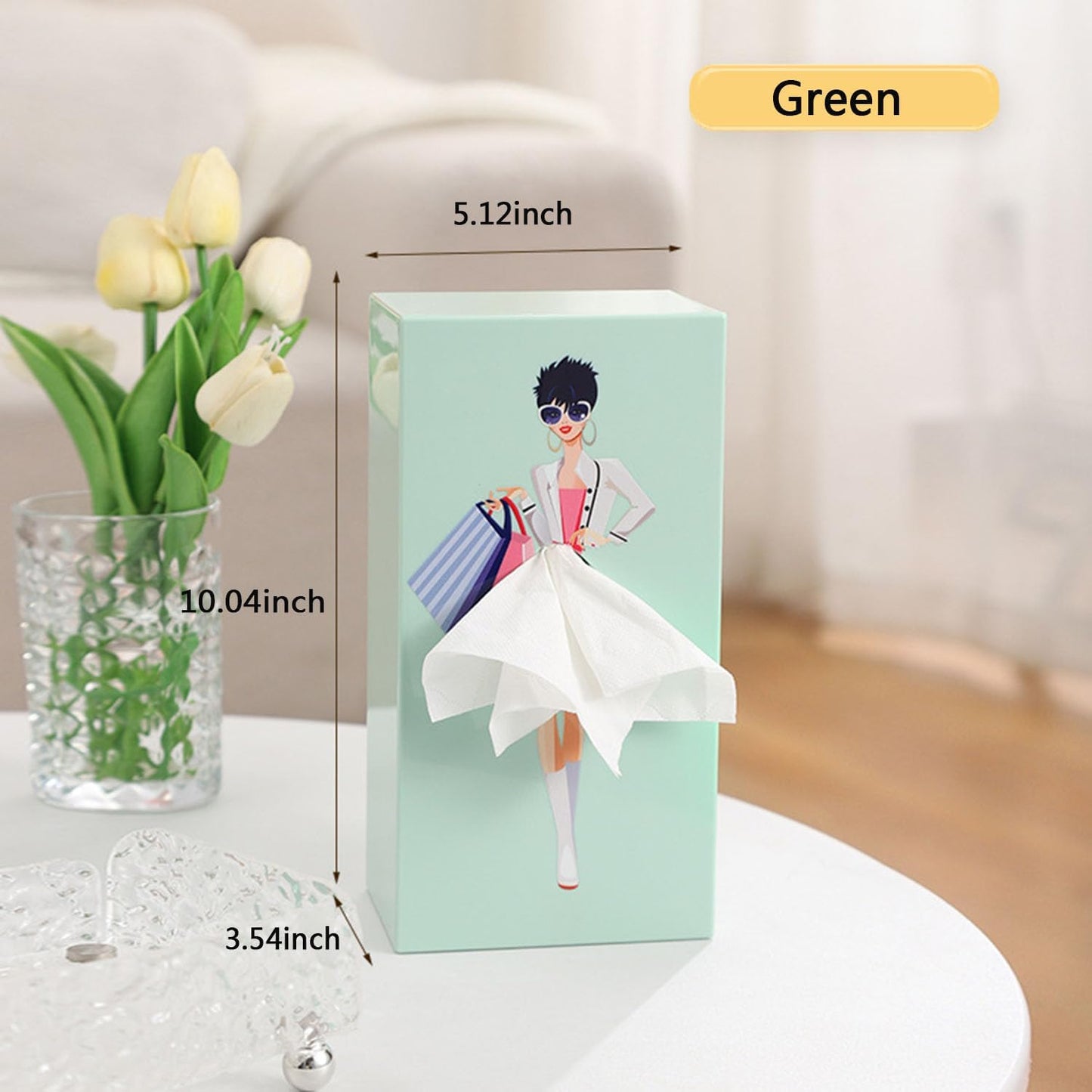 Lady Skirt Tissue Box Cover (Buy 4-pack Combo for Half Price)