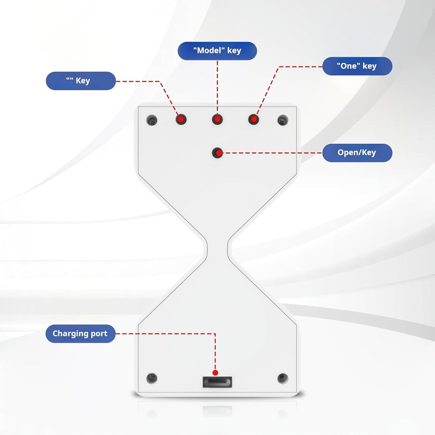 Funny LED Electronic Hourglass with Gravity Sensor for a Different Timer