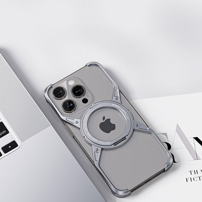 New Launch! (Magsafe and Holder included) Detachable X-Man Frameless Phone Case Aluminum Alloy