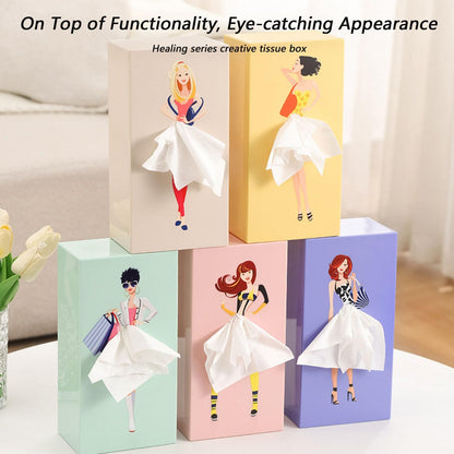 Lady Skirt Tissue Box Cover (Buy 4-pack Combo for Half Price)