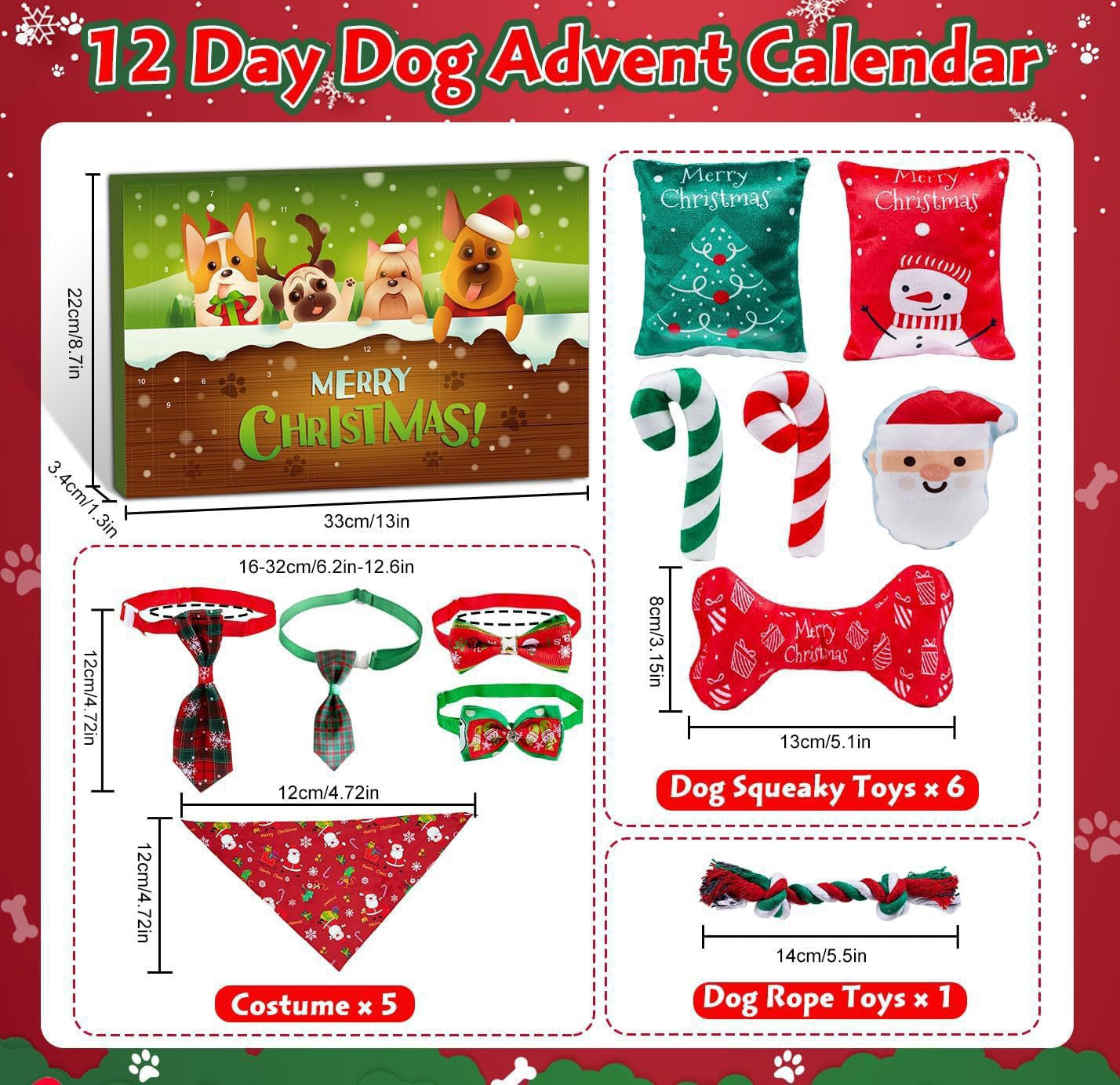 🌟 Christmas Toy Advent Calendar for Cats & Dogs – The Perfect Countdown to Christmas! 🎄