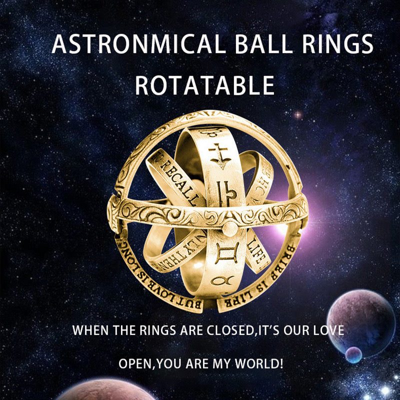 Love Astronomical Fidget Ring Romantic Gift Alloy