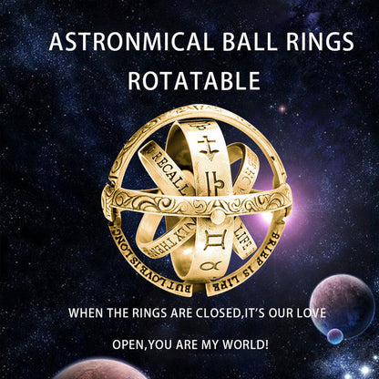 Love Astronomical Fidget Ring Romantic Gift Alloy