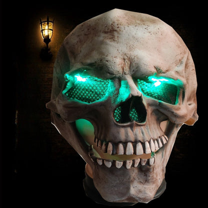 Creepy Full Head Skull Mask Skeleton Mask- Movable Jaw Party Cosplay Mask Decoration