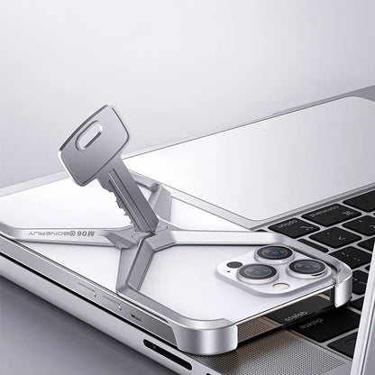 Detachable X-Man Frameless Phone Case with Magsafe and Holder Aluminum Alloy