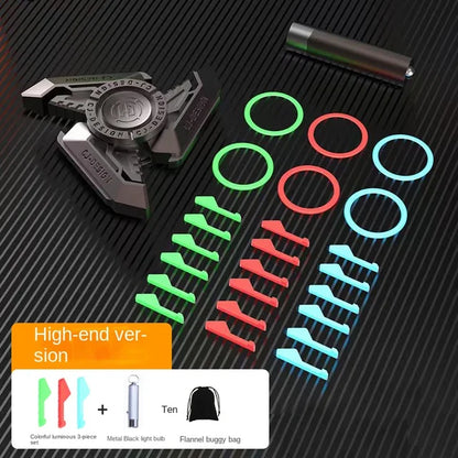 *Buy 1 get 1 50%off* Multifunction Luminous EDC Fidget Spinner Metal Alloy Desktop Hand Spinning Gyro Antistress Toys Birthday Gifts For Adult Teen