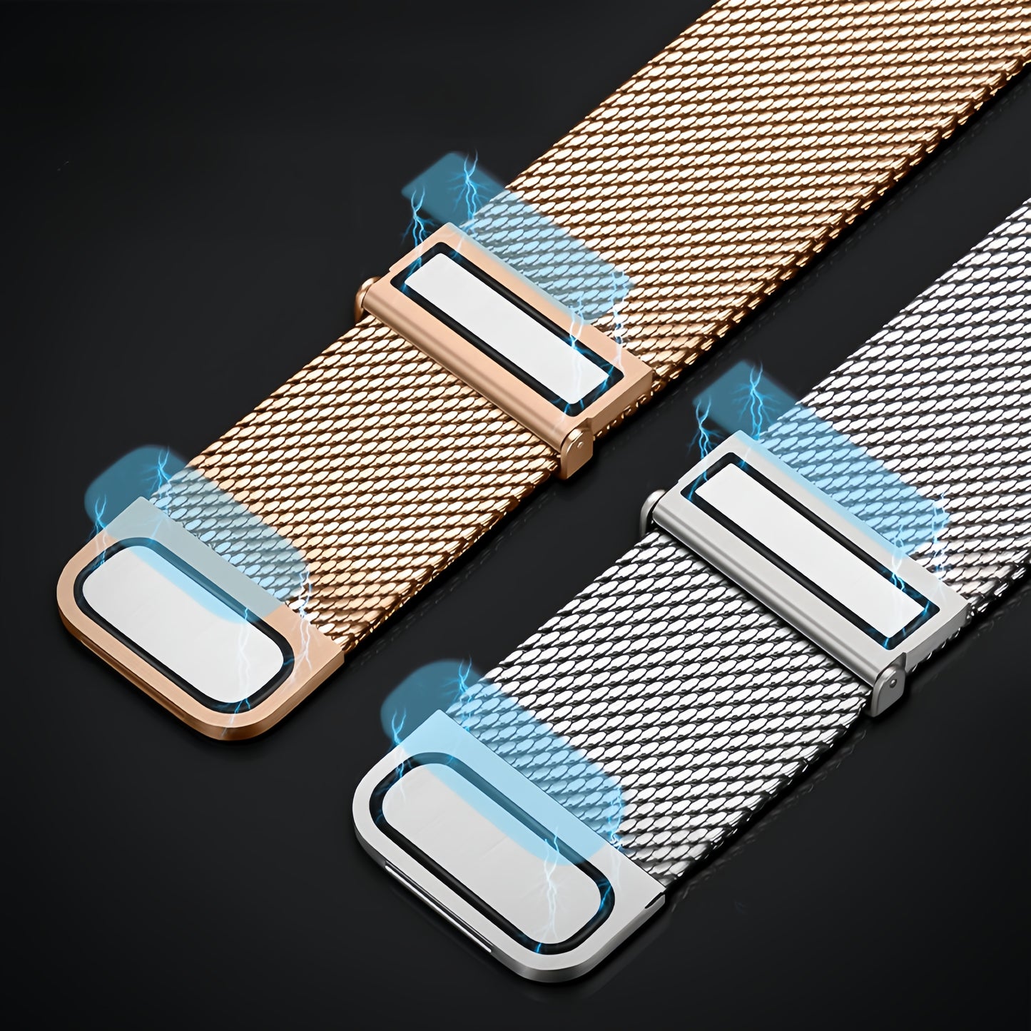 2024 Upgraded Megnetic Milanese Apple Watch Band Stainless Steel