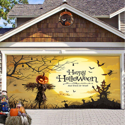 Halloween&Christmas 2024 Garage Door Decoration