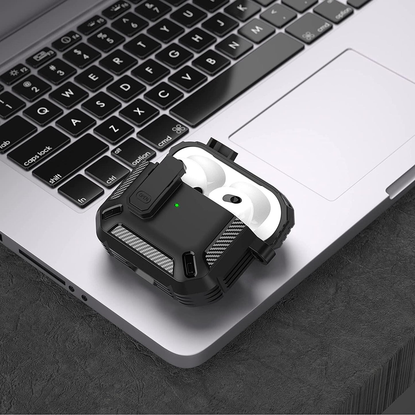 Airpods Protective Case with Lock Gen 3 Hard Shell Rugged Shockproof Cover