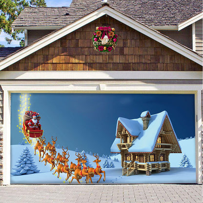 Halloween&Christmas 2024 Garage Door Decoration